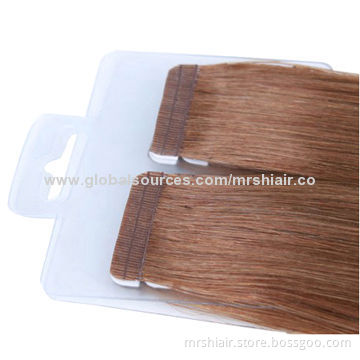 45cm Peruvian virgin silk straight tape in hair extensions